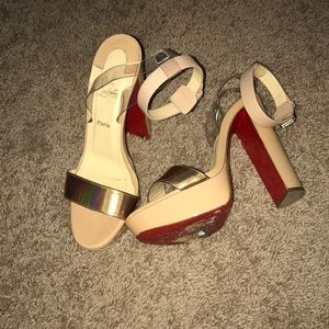 Christian Louboutin ankle strap heels